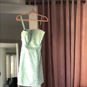 Fitted Strapless Teal Vineyard Vines Dress